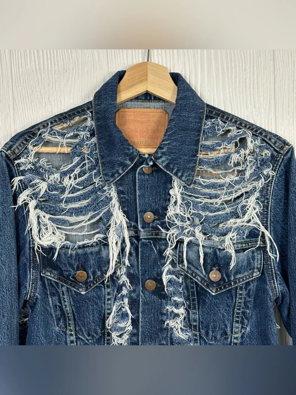 Rare Archival Levi’s Type III Sample Jacket Factory Distressed Medium Vintage